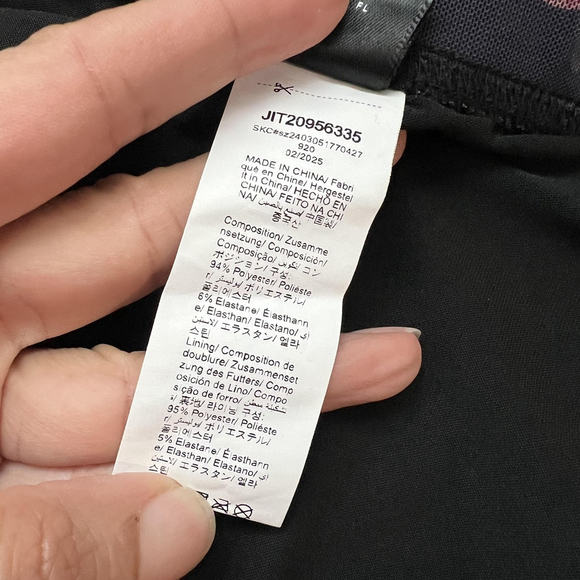 Womens Midi Skirt XL Black Pink Floral Mesh Whimsigoth Dark Fairy Grunge Boho - Picture 7 of 7